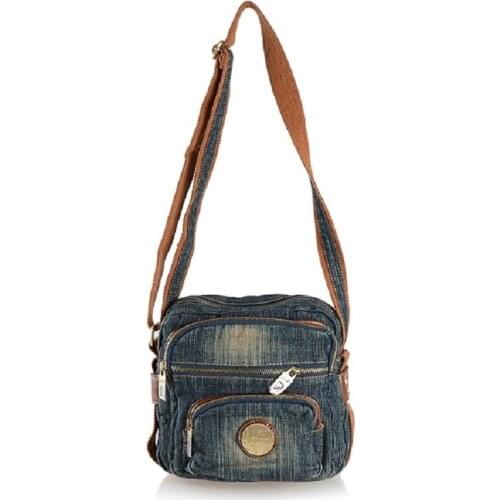 Vintage Fashion Denim Jeans Flap Bags Girls Handbags Crossbody Bag Women Messenger Bags Purse bolsa feminina bolsos mujer