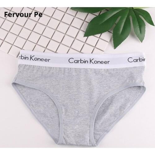 Woman Cotton Briefs Stretch Women Panties neutral Briefs Sports Simplicity style Broadside Plus Size Underwear M-2XL A19034