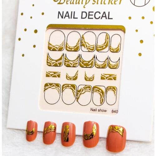 1pc 3D Bronzing Decals Nail Art Decorations Sticker Cartoon Little Bear nails Accessories (No paper packaging)