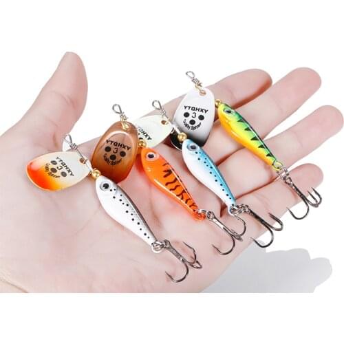1pc Rotating Metal Spinner Lure 11g 15g 20g Sequins Iscas Artificial Hard Baits Crap Bass Pike Fishing Hooks Spinerbait