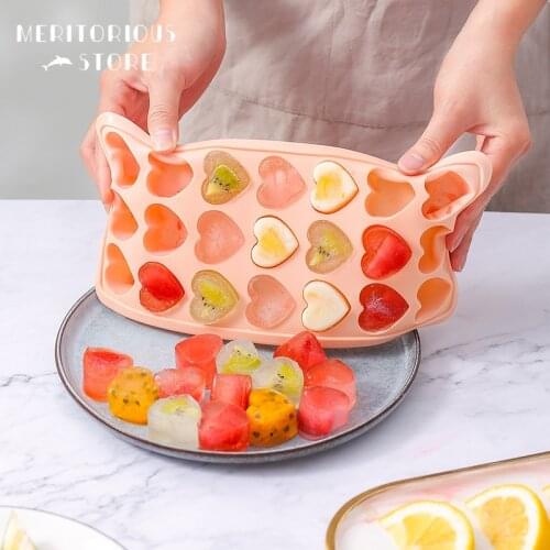 3 Shape Silicone Ice Cube Mold Square Round Shape Ice Cube Maker Tray with Lid Cover DIY Icecream Tool Bar Kitchen Accessories