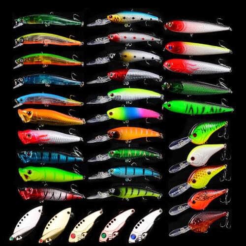 35 Lure Minnow Mixed Bait Set 462G Plastic Hard Bait Fishing Fishing Lure Set Lures Fishing Lure Carp Bait Fishing Lures Lot