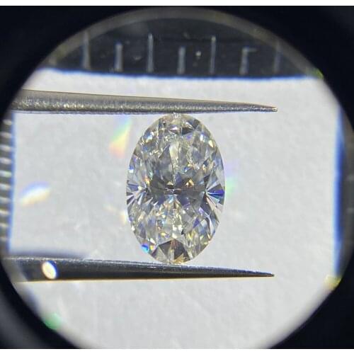3x5mm - 10x14mm Oval Shape Synthetic Moissanite Excellent Cut VVS1 White D Loose Stone Price