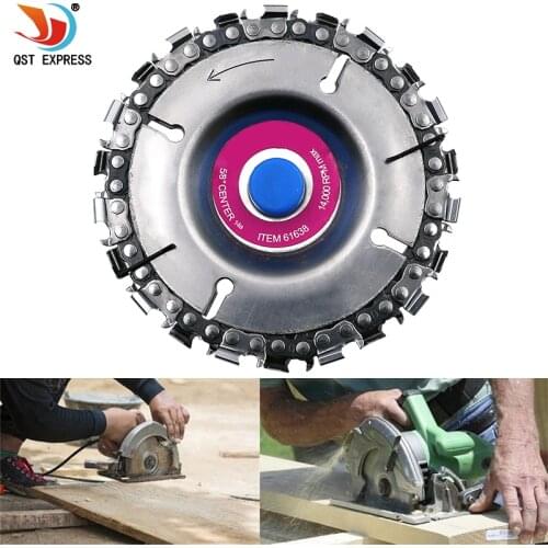 4 Inch Wood Craving Disc Grinder Chain Discs Chain Saws Disc Angle Grinder Disc Abrasive Cutting Disc
