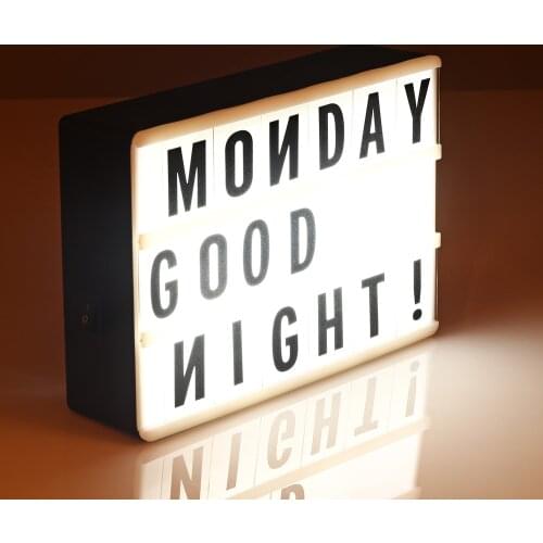 A4 A6 Combination LED Night Light Box Light DIY Cards Letter LED Desk Table Lamp Wedding Xmas Party Decor light Lightbox lampe