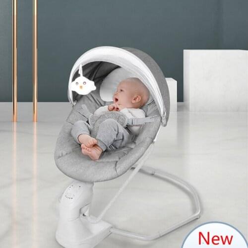 Fashion Baby Electric Rocking Chair Bouncer Musical Swing with Plug Adapter