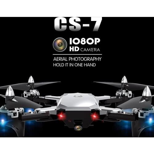 CS-7 Drones 2.4G Foldable Quadcopter FPV Drone With Camera HD Speed Adjustable Headless Mode Gravity Sensing Helicopter RC Drone