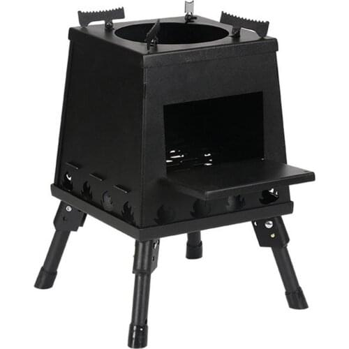 Outdoor camping wood stove Folding portable wood stove Picnic wood stove Detachable barbecue stove