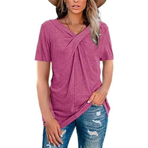 HAIMAITONG Women's Plain T-shirts