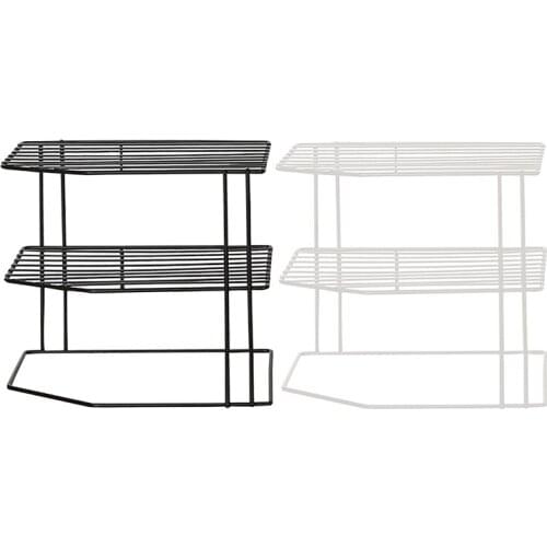 HOT-1Pcs Tier Cabinet Corner Shelf Multipurpose Organization Rack for Cups Dishes Cupboard Pantry Kitchen Organizer