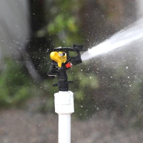 Double outlet Rocker nozzle 360 degrees rotary jet nozzle Agricultural garden Irrigation Sprinklers with 3/4" male thread