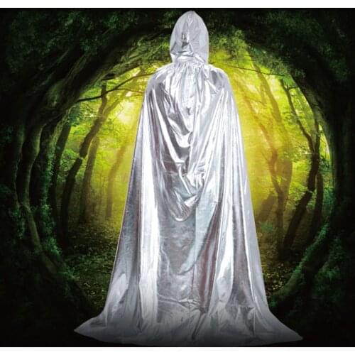 Halloween Cosplay Gothic Hooded Stain Cloak Wicca Robe Witch Larp Cape Women Men Halloween Costumes Vampires Fancy Party