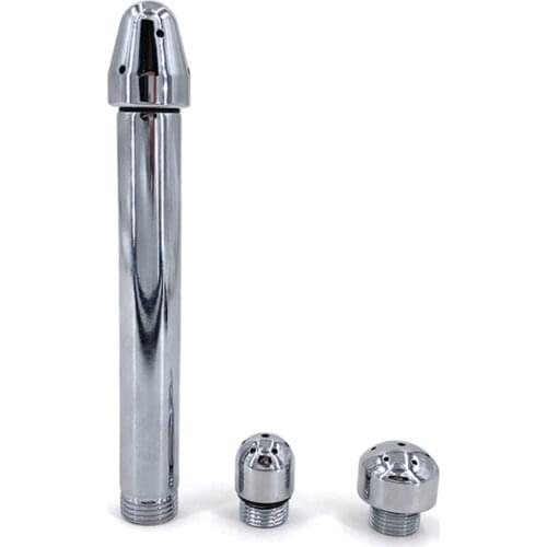 3 Styles Head Stainless steel Bidet Faucets Rushed Anal Douche Shower Cleaning Enemator Enema Metal Anal Cleaner Butt Plugs Tap