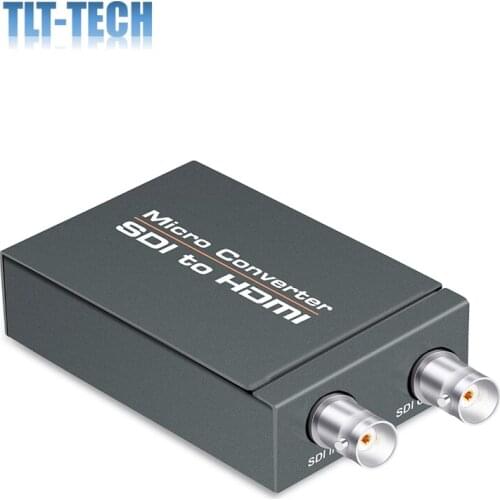Micro Converter SDI to HDMI(with Power Supply) 3G-SDI/HD-SDI/SD-SDI to HDMI Converter Adapter SDI in HDMI out SDI Loopout1080P