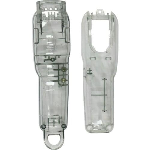 1Set Gray Hair Clipper Back Housing Cover Clear Front Lid For Hair Trimmer Tools Kit