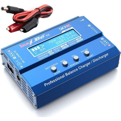 SKYRC Upgrade iMax B6 V2 Balance Charger 6A 60W DC XT60 Plug Discharger for LiPo LiHV NiMH NiCd PB Li-ion Mavic Battery Charger