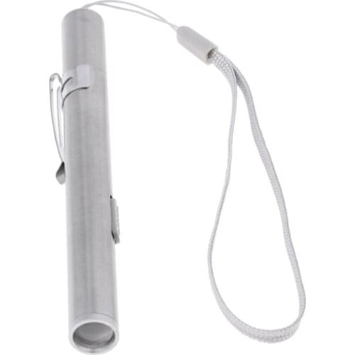 LED Flashlight Mini Penlight Pen Clip Work Light Lightweight Torch