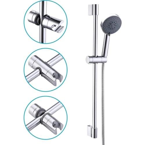 Universal High Quality Shower Bracket Shower Rail Holder 20~25mm ABS Chrome Shower Head Holder Adjustable Bathroom Accessories