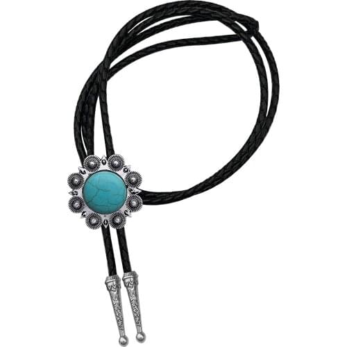 Vintage American Western Cowboy Indian Art Litex Positive Leather Tie Ms. Gift