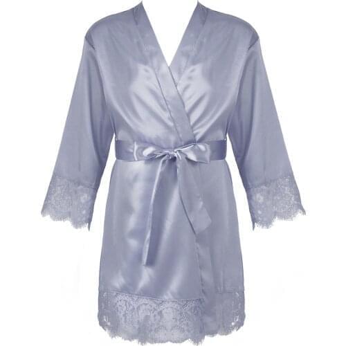 Big Girl Robes Bridesmaid Solid Satin Silk Kids Kimono Children Bathrobes Nightgown Party Spa Sleepwear Dressing for Teenage