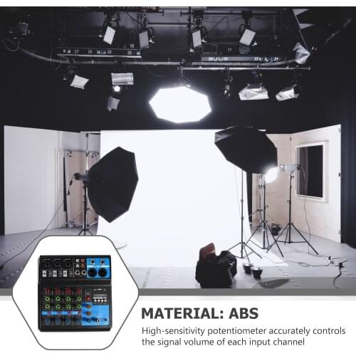 1 Set Sound Console Wireless 5 Channel Professional Sound Console Mixing Console