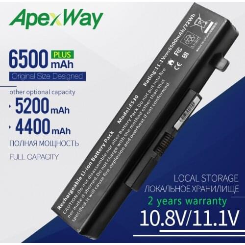 6CELLS New Laptop Battery For Lenovo 45N1042 45N1043 45N1048 B480 B485 B490 B495 E430 E431 E530 E435 E535 3ICR19/65-2 K49A E49AL