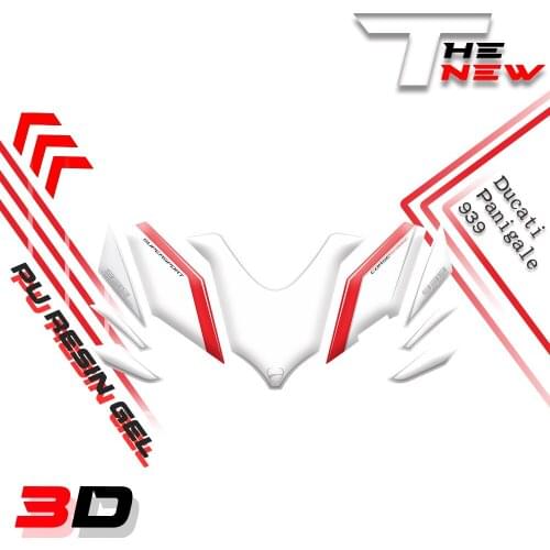Motorcycle Accessories Front Fairing Motor Number Board 3D Strickers Gel Protector For Ducati Supersport 939 2016 2017