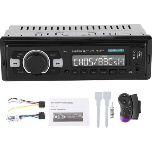 Vehicle Digital Radio Stereo System DVD Audio Player DAB/FM Receiver Dual USB Port Support AUX
