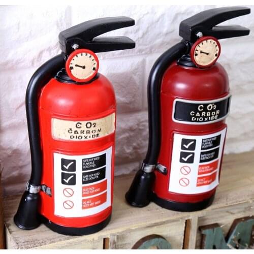 Free Shipping!ENGLAND Style Resin Money Bank Extinguisher Shape Money Saving Box Resin Coin Saver House decoration