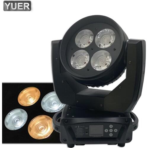 COB Wash 4x50W Warm Color Cold White Moving Head Professional Light For DJ KTV Disco Party Restaurant Club Wedding Home Lamp