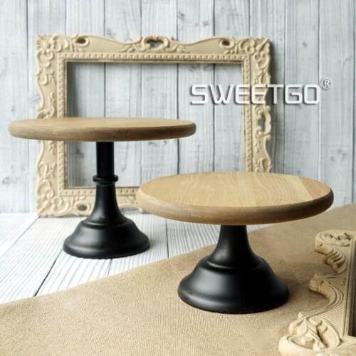 Wood cake stand / wedding props / retro cake plate / Continental Iron / dessert table / highchair tray free shipping