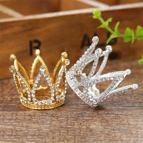 Childrens little tiara crown princess girls stage show headdress birthday mini tiaras and crowns for kids hair accessories