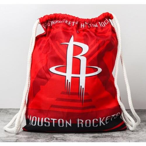 Hipster Drawstring Bags Backpack Basketball Fans Cartoon Digital Printing Adults Kids Casual Knapsack Birthday Gifts Collections