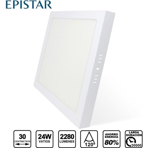 Panel Leadersson LED square surface White & middot; Elegant Downlight LED surface [energy rating A]