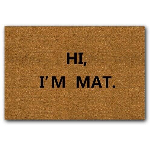 Drop Shipping Hi I'm Mat Doormat Entrance Mat Hallway Anti-Slip Floor Mat Area Rugs Custom Front Door Mat Carpet