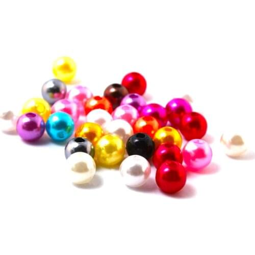 Hot sale 1000 PCs Random Mixed Imitation Pearl Round Beads 6mm Dia.Wholesale (PS-BSG01-02)