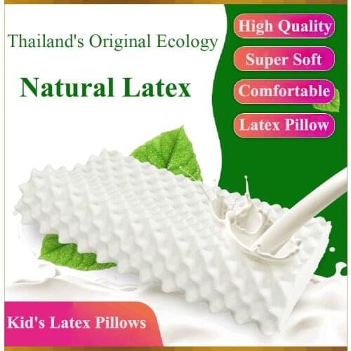 Latex Pillow Natural Latex Pillow Massage Particles Adult Latex Pillow Child Latex Pillow Soft, Comfortable, Breathable, Refr