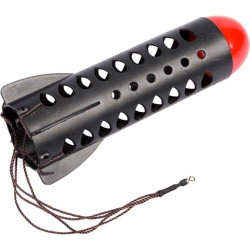 80%HOT Lure Feeder Float Thrower Attractive PE Large Volume Rocket Bait Cage Container for Fishing Lover