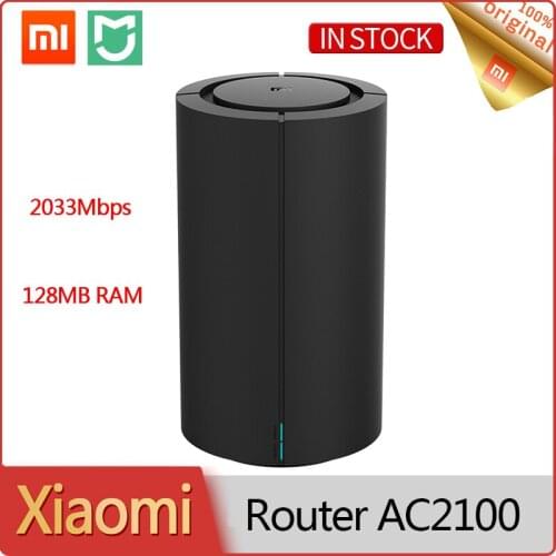 New Xiaomi Router AC2100 2033Mbps 128MB 4 Antennas 2.4G/5G Dual Frequency WiFi Amplifier Repeater Game Home Miwifi APP Control