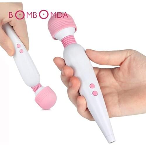 Sex Shop Powerful AV Wand Massager Vibrator Waterproof Dildo Vibrator USB Charging G Spot Clitoris Stimulator Sex Toys For Women
