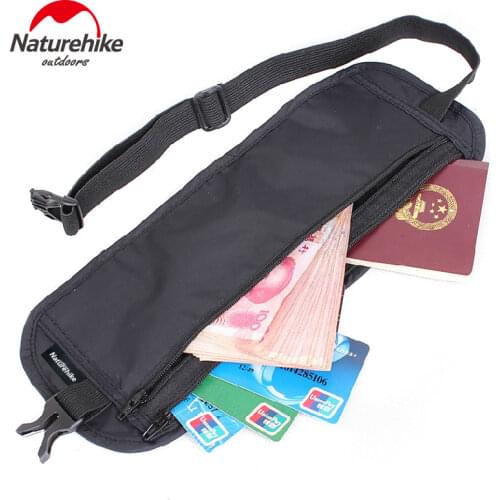 Naturehike Outdoor travel invisible purse thin running pocket mobile phone ID burglarproof Deluxe wallet card swimming bag