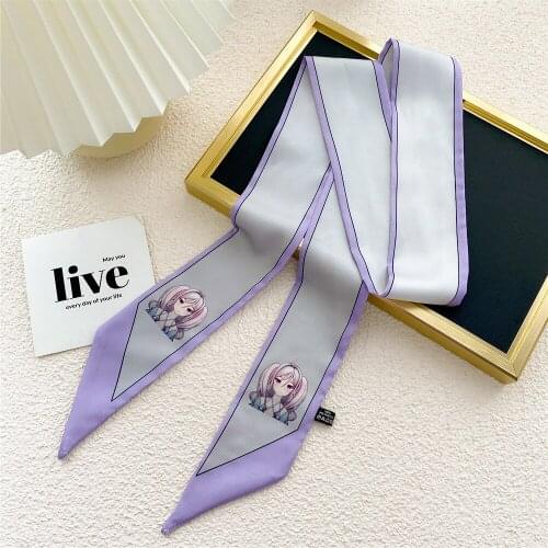 New Fashion Multi-Function Long Silk Scarf Women Narrow Neckerchief Tie Hair Band women skinny scarf Headband For Ladies SJ445