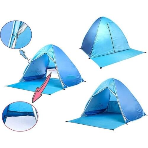 2020 Upgrade Beach Tent UV Sun Shelter Lightweight Beach Sun ShadeBeach Tents E56D