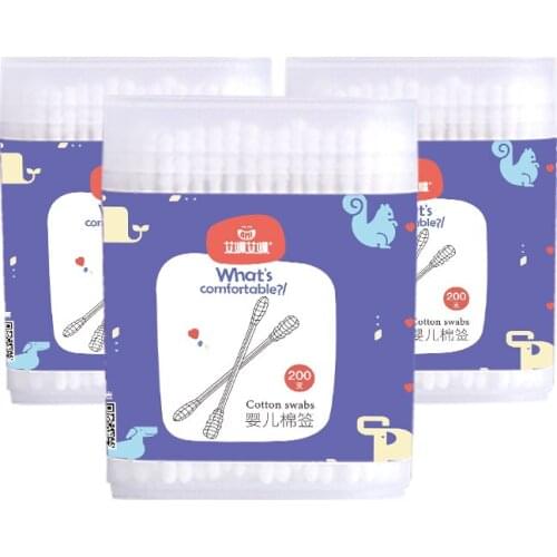 Amboch disposable baby cotton swabs for medical care using