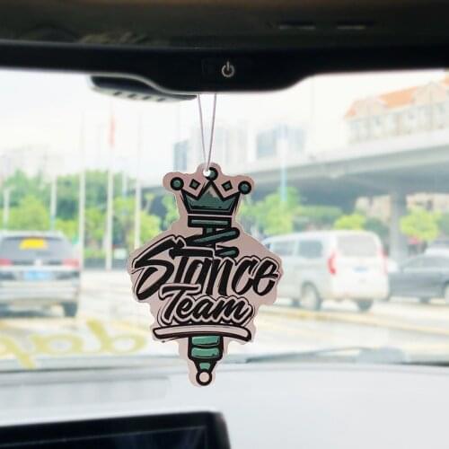 Hanging Solid Paper Wheel Rim Piston Car Air Freshener Car Interior Accessories Parts Rearview Mirror Pendant Japan Robot Aroma
