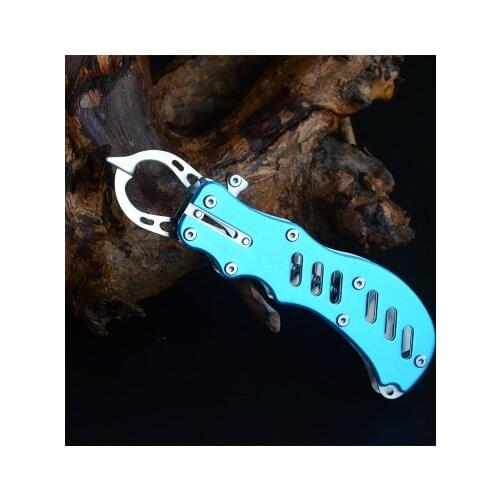 Portable Aluminum Alloy Grip Fish Grabber Fishing Lip Gripper Grips Tool