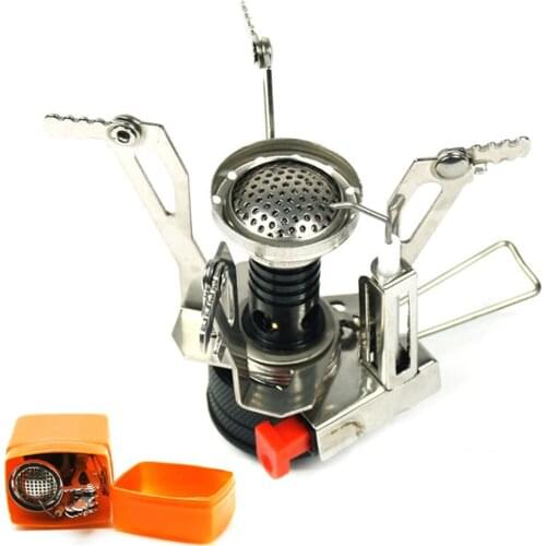 Portable Folding Outdoor Stove Cookware Gas Camping Stove Hiking Picnic BBQ Tank Cooker Furnace Mini