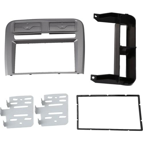 2 Din Car Radio Fascia Fit for Fiat Grand Punto 2005-2009 Left Wheel Dash Mounting Installation Trim Frame Stereo Kit