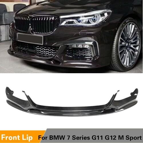 Front Bumper Lip Splitters For BMW 7 Series G11 G12 M Sport Front Bumper Lip Splitters Carbon Fiber / FRP