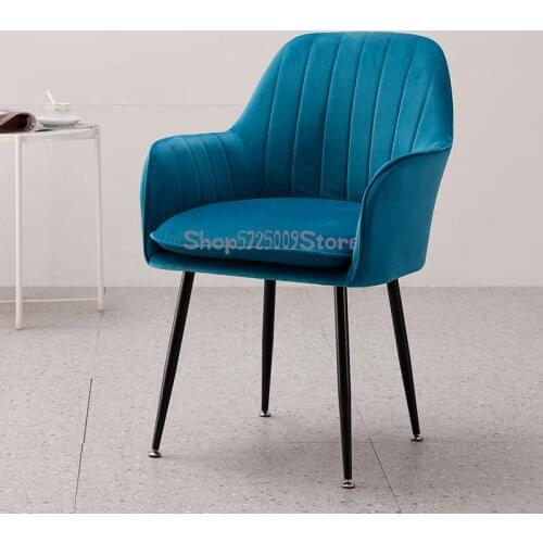 Light luxury dining chair Nordic post-modern home restaurant minimalist nail room bedroom makeup chair net red ins chair